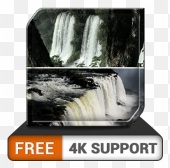 Lovely Waterfall Hd - Iguazu Falls Emoji,No Emotions Hdr