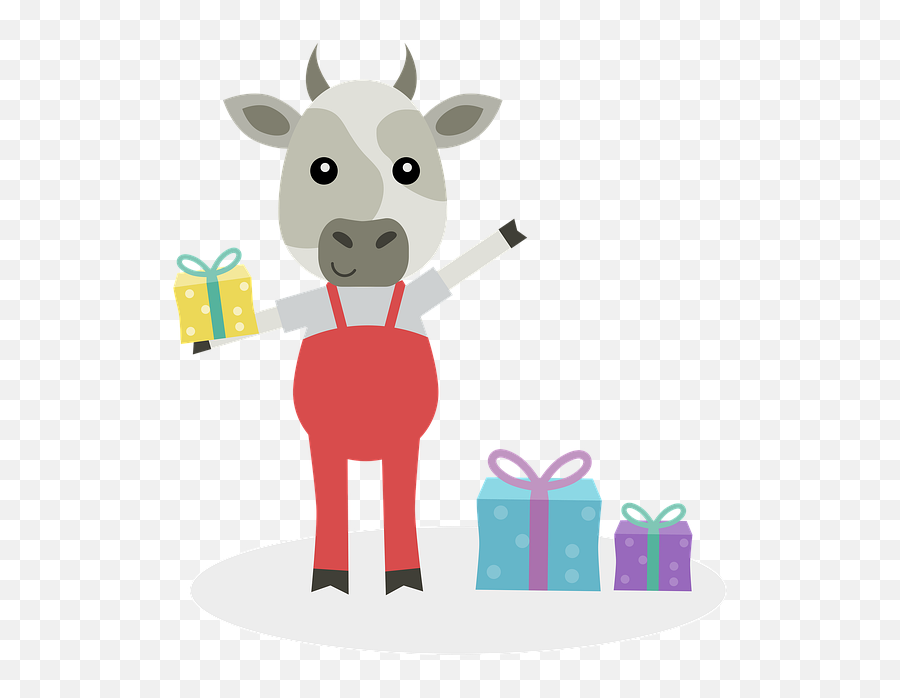 Symbol Of The Year Bull Calf - Bovinae Emoji,Cow Showing Emotion