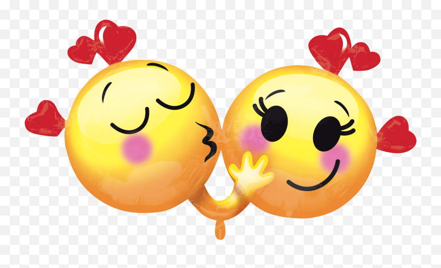 Emojis Diferentes Estilos - Cute Romantic Kiss Emoji,Emojis Globos