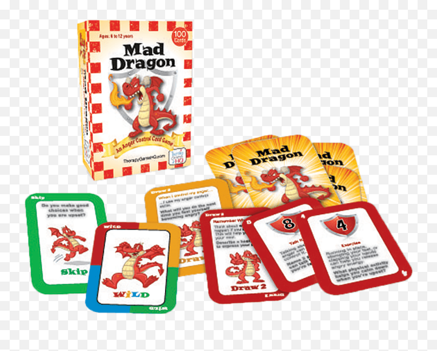 Mad Dragon Anger Control Card Game Emoji,Emotion And Anger Photo Cards To Help With Anger
