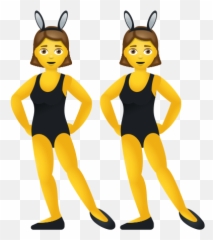 Women With Bunny Ears Icono - For Women Emoji,Playboy Bunny Emoji