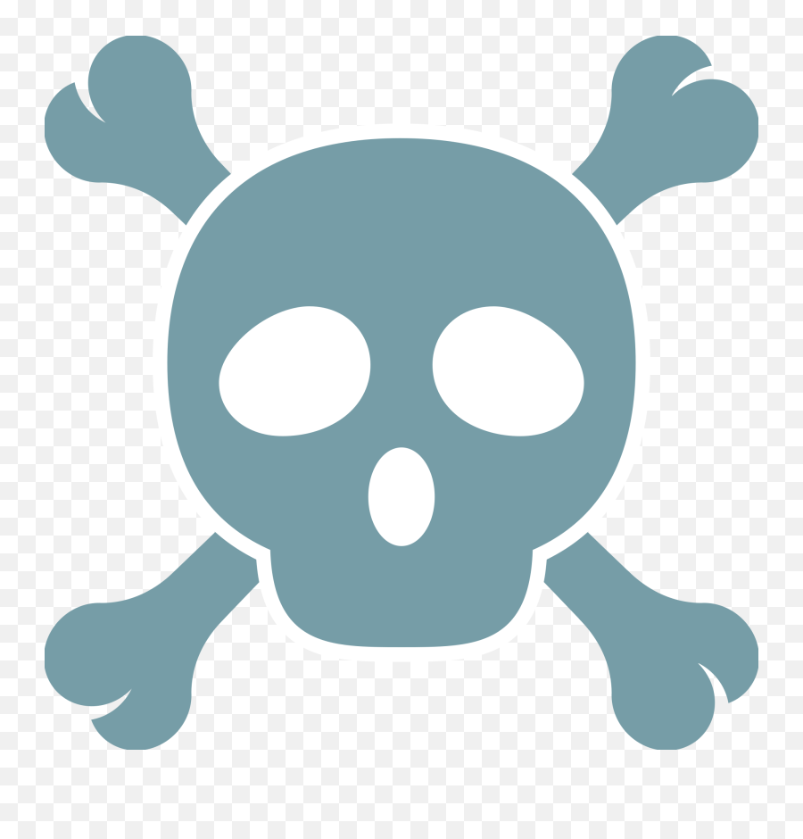 Skull And Crossbones Emoji - Tete De Mort Smiley,Skull And Crossbones Emoji