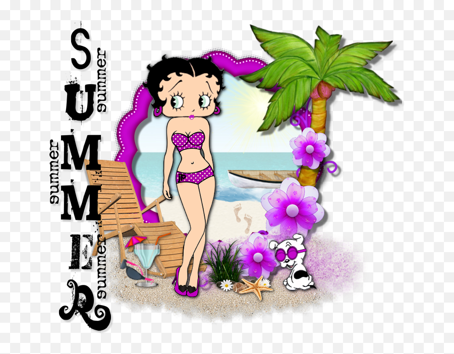 Pin De Cheryl Em Betty Boop - Summer Time Betty Boop Emoji,Emoticon Ponei