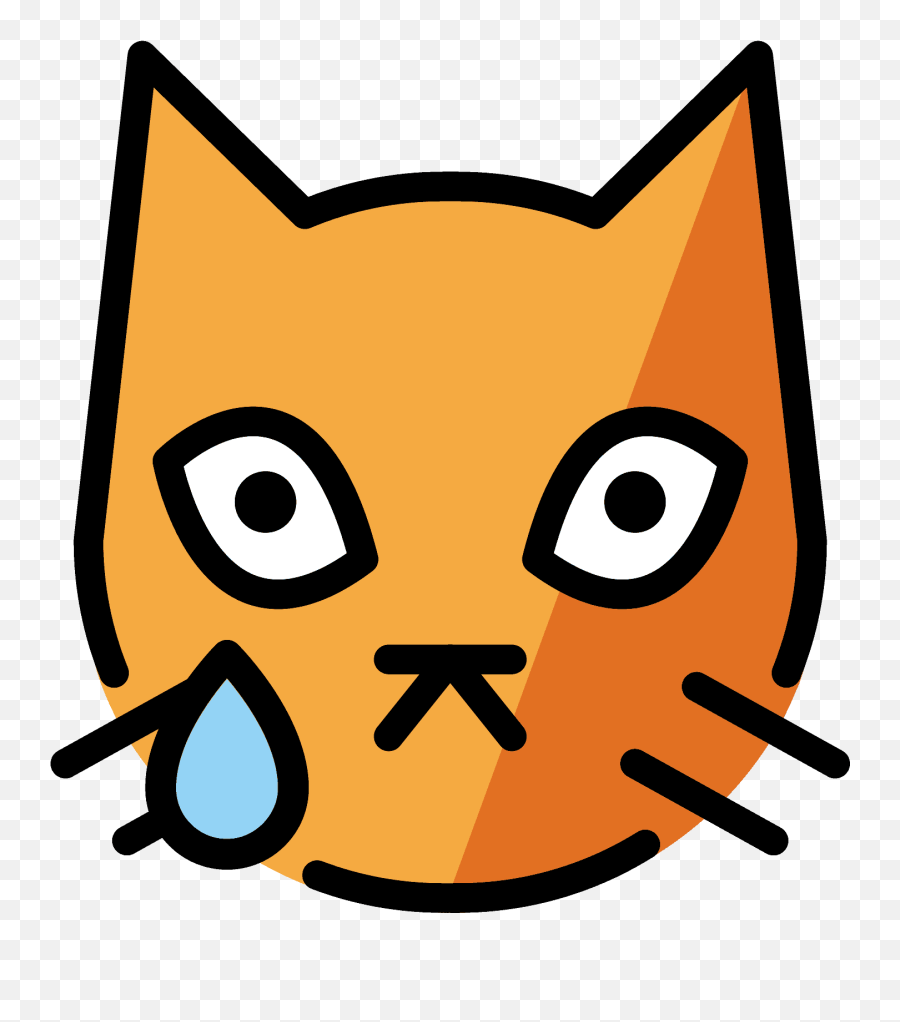 Crying Emoji - Pouting Cat,Cat Crying Heart Emojis