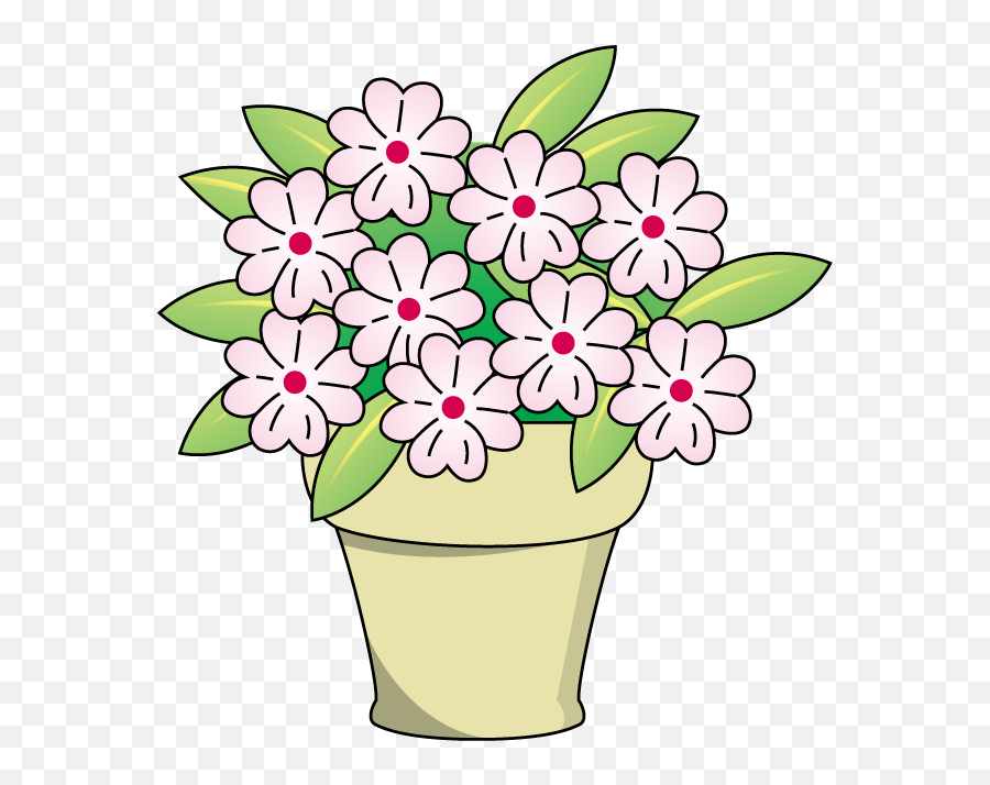 Plant Potted Flower Clip Art Free Image - Floral Emoji,Plants Emotions Art