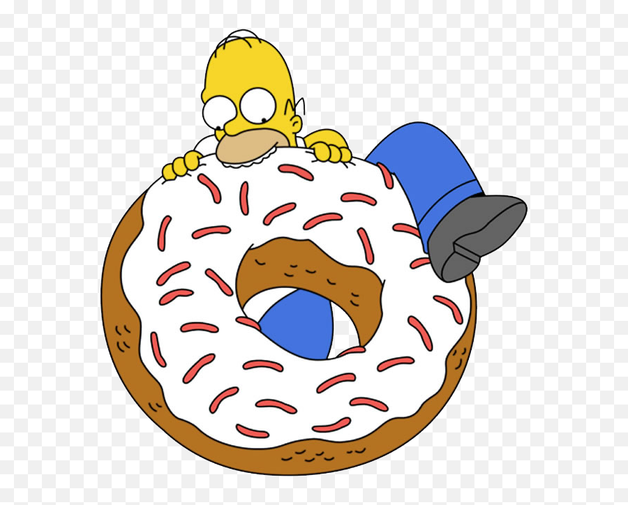 La Donut Gigante De Homero Simpson - Hazlo Tú Mismo En Taringa Homer Simpson Eating A Donut Emoji,Homero Simpson Como Hacer Emoticon