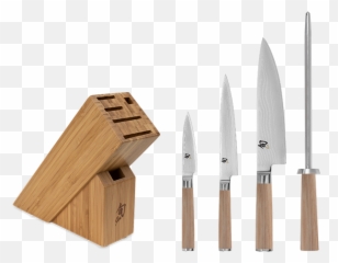 Shun Blonde Classic 5 Piece Starter Knife Block Set - Shun Knife Set Blonde Emoji,Kyocera Hydro View Emojis