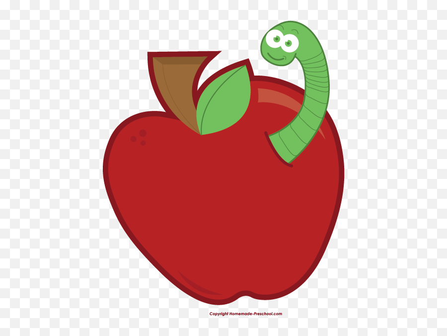 Worm Apple Gif Emoji,Apple With Worm Emoticon