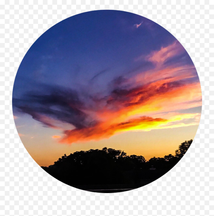 Tumblr Sticker Sunset Colorful Circle Aesthetic - Color Gradient Emoji,Emoji Aesthetics
