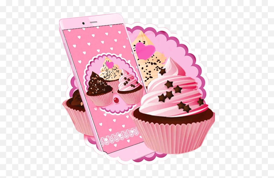 Candy Cupcakes Live Wallpaper U2013 Apper På Google Play - Fondos Bonitos De Postres Emoji,Muffin Emoji