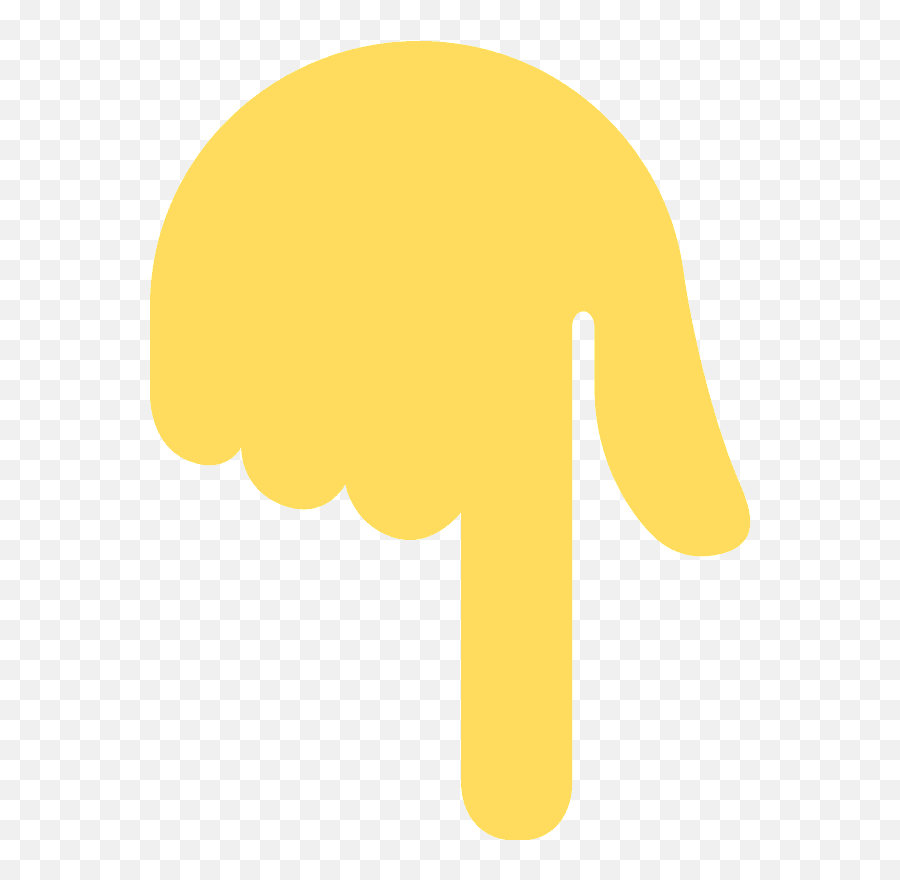 Finger Pointing Down Emoji Meaning With Pictures From A To Z - Pointer Finger Downward,Upside Down Emoji