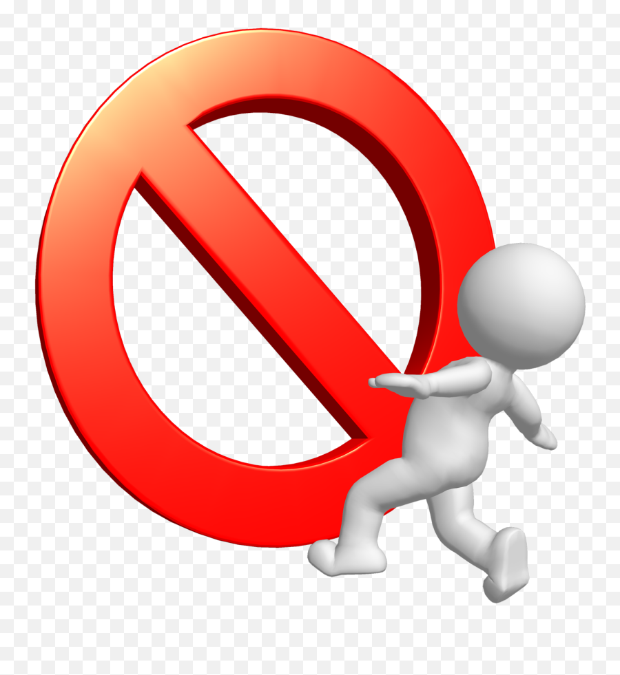 No Signpng - Clipart Best Emoji,Red Stop Sign Emoticon