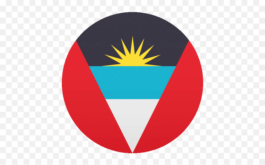 Antigua And Barbuda Flags Sticker - Antigua And Barbuda Emoji,Blue Red And Green Flag Emojis