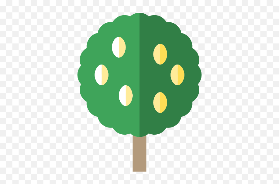 Botanical Ecology Lemon Tree Nature Tree Icon Emoji,Autumn Leaf Emoticon.