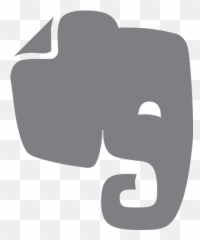 Evernote Elephant Icon Logo Pnglib U2013 Free Png Library - Evernote Logo Transparent Emoji,Elephant Emoticon