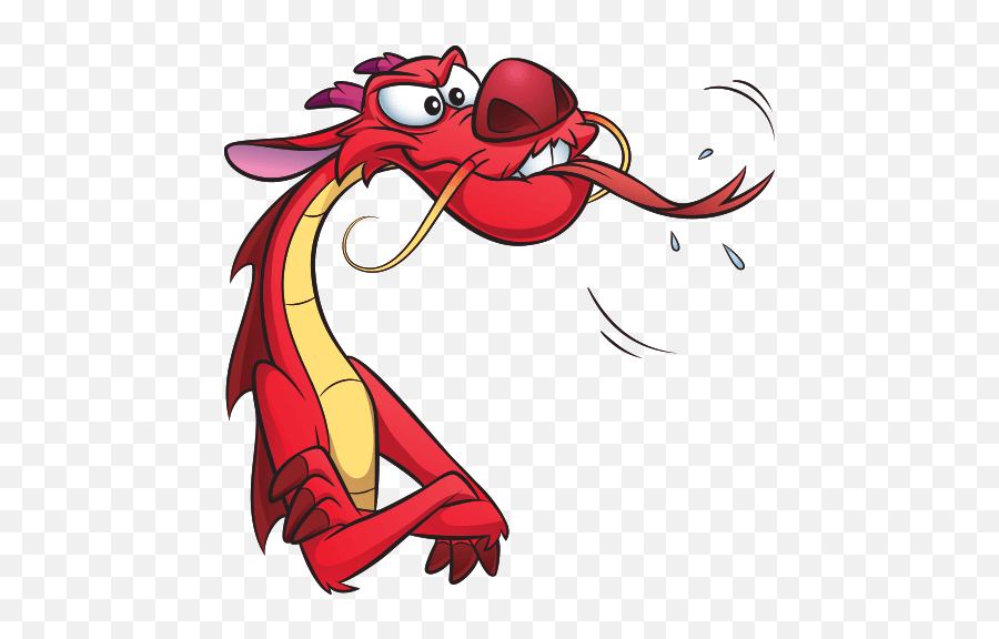 Vk Sticker 4 From Collection Mushu Download For Free Emoji,Emperor's New Groove Disney Emojis