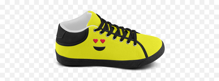Emoticon Heart Smiley Womenu0027s Chukka Canvas Shoes Model 003 Emoji,Sneakers Emoji