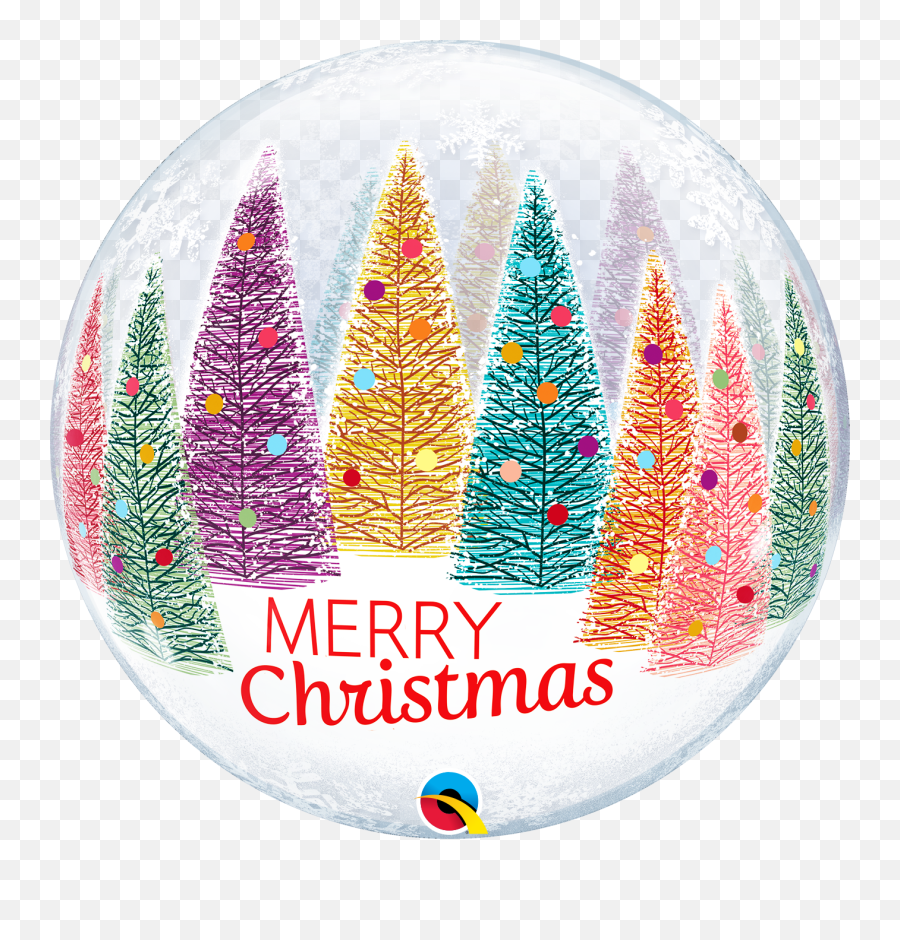 22 Single Bubble Christmas Trees U0026 Snowflakes - Christmas Bubble Balloons Emoji,Snowflakes Emoji