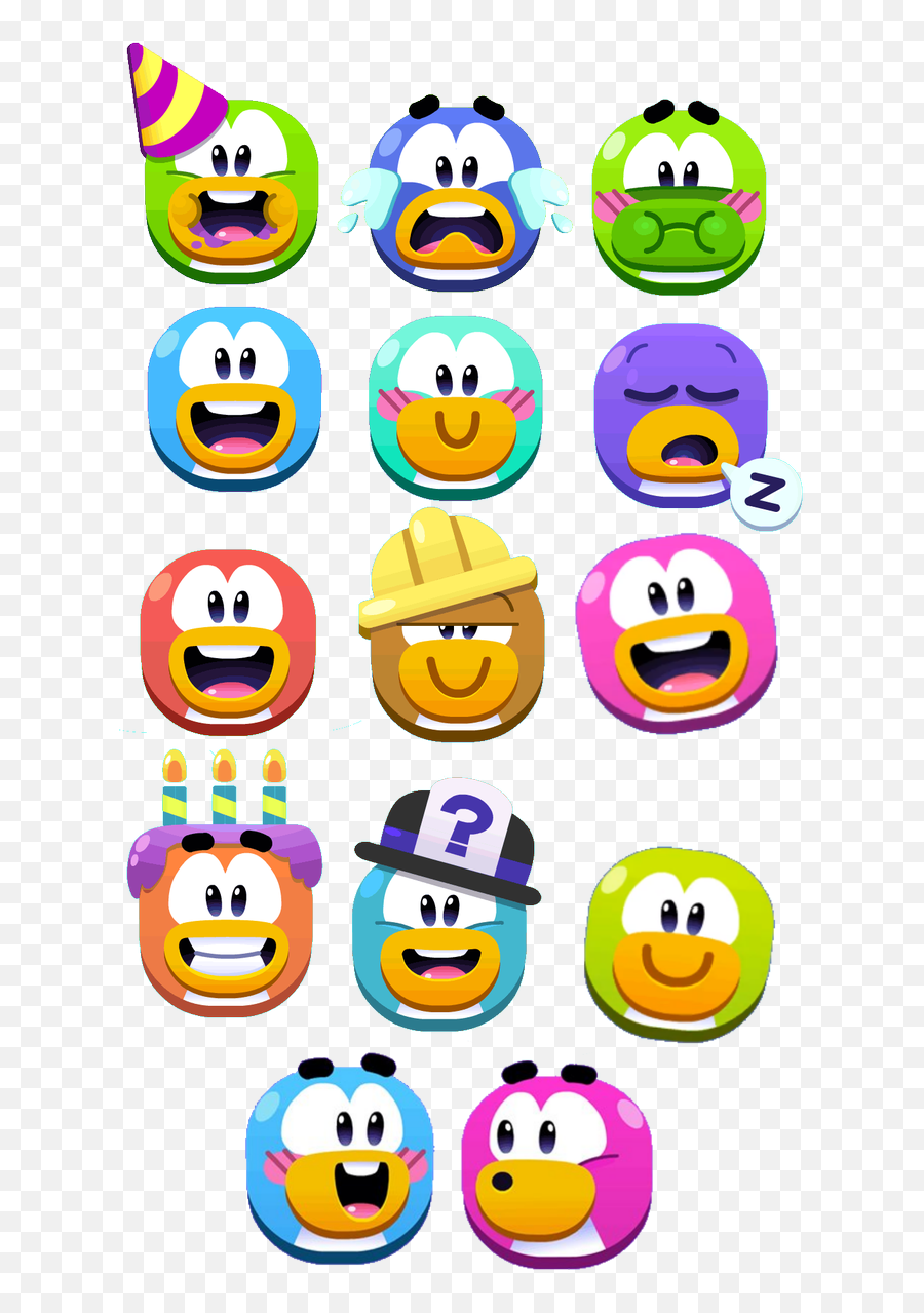 Critters - Smiley Club Penguin Island Emojis,Cinnabon Emoji