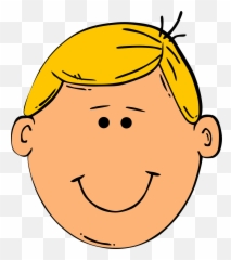 Boy Head Face - Blonde Hair Clipart Emoji,Dreamy Face Emoticon