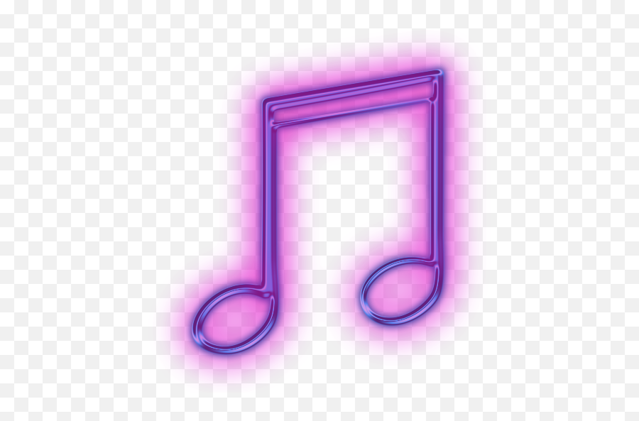 Purple Music Note Clip Art - Music Neon Sign Png Emoji,Purple Music Note Emoji Gone