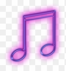 Purple Music Note Clip Art - Music Neon Sign Png Emoji,Purple Music Note Emoji Gone