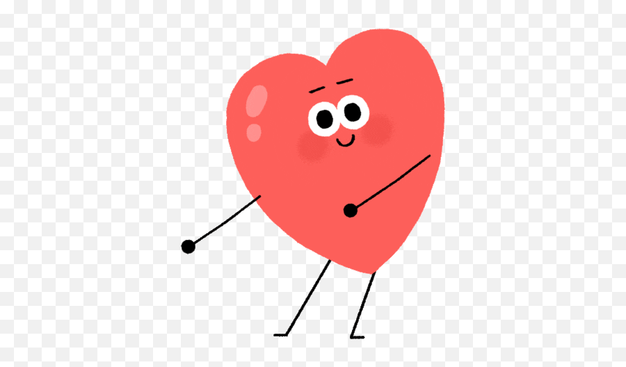 Pin - Heart Cartoon Gif Transparent Emoji,Rabbi Emoji