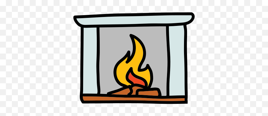 Fireplace Icon - Cartoon Fireplace Clip Art Emoji,By The Fireplace Emoji