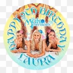 Mako Mermaids - Mako Mermaid Cake Topper Emoji,Emoji Cakes For Girls
