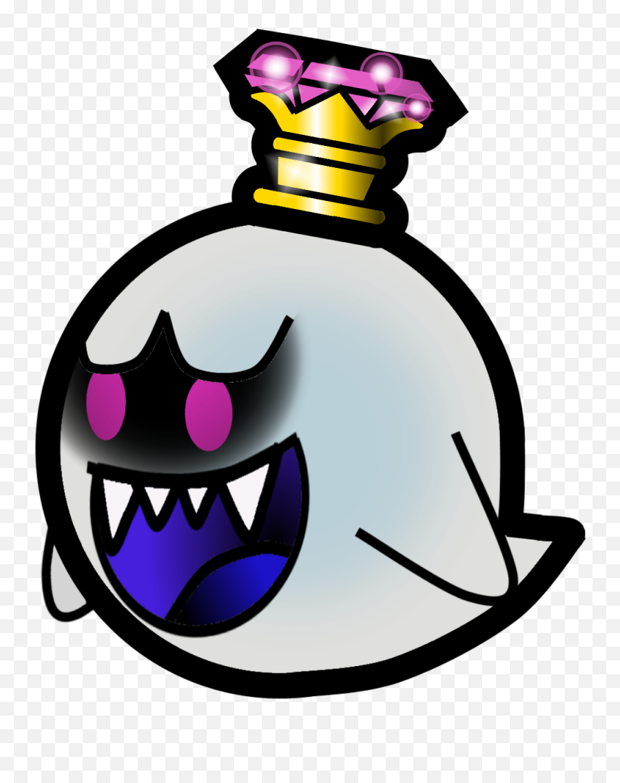 Paper Mario Mario Bros - Mario Party 10 King Boo Mansion Emoji,Super Mario Boo Emoticon