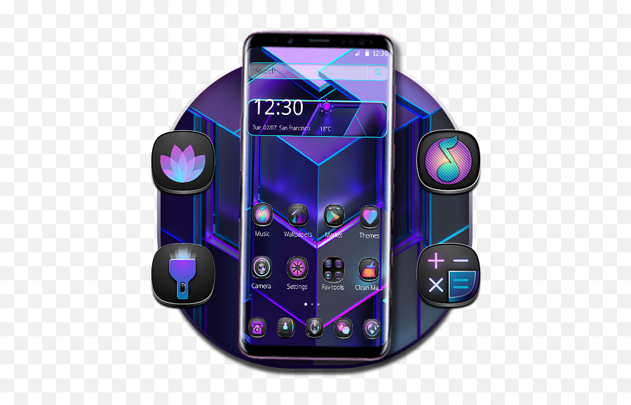 Lovely Purple Black Abstract Theme Apk Download For Windows - Language Emoji,Friend Emoji Themes