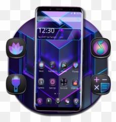 Lovely Purple Black Abstract Theme Apk Download For Windows - Language Emoji,Friend Emoji Themes