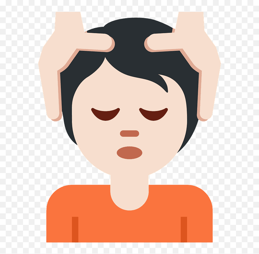 Person Getting Massage Emoji Clipart - Man Getting Face Massage Emoji,Mystic Massage Emojis