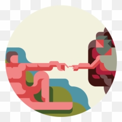 Adam Creation Illustrations Clipart - Creation Of Adam Illustration Emoji,Adam And Eve Iphone Emojis