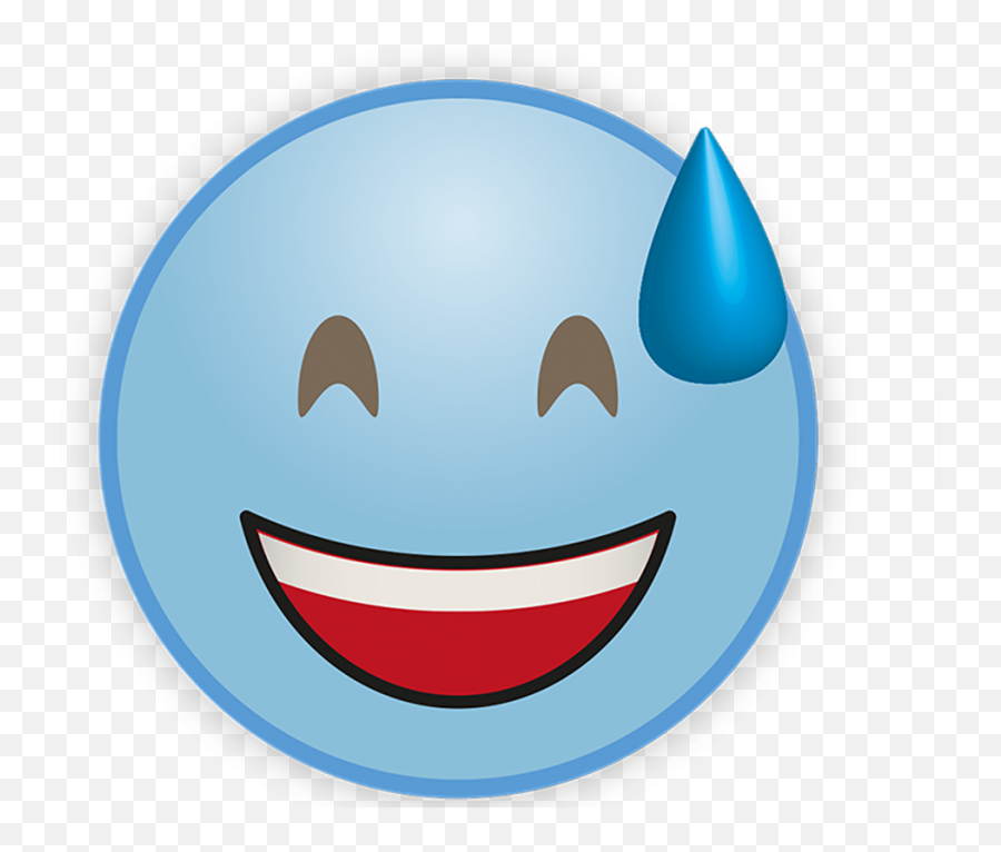 Sky Blue Emoji Png Transparent Background Hd - Yourpngcom Oceanogràfic,Blue Smiley Face Emoticon