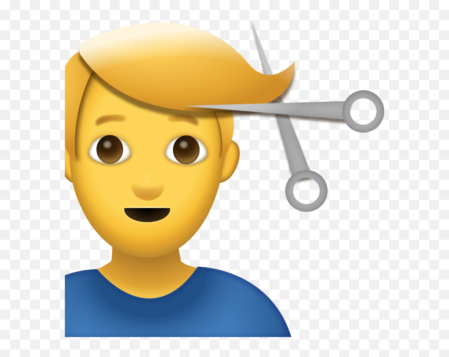 Man Getting Haircut Emoji Free Download Iphone Emojis - Man Haircut Emoji,Fingers Crossed Emoji