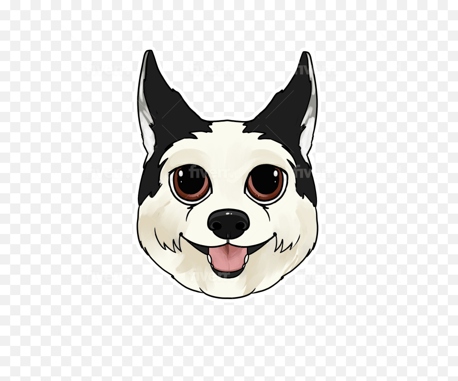 Draw Your Animal In A Fun Emoji Style Portrait Digital File - Cbapa,Dog Ptbull Emojis