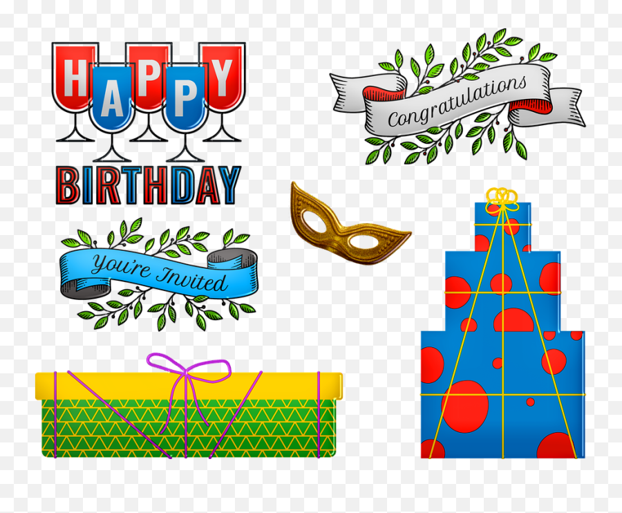 Cake Tag Gifts Happy Birthday - Happy Birthday Item Png Emoji,Birthdsy Female Emotions