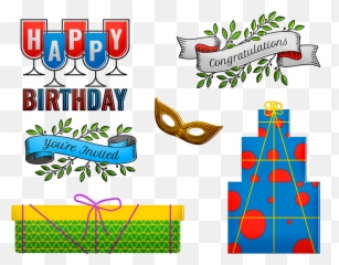 Cake Tag Gifts Happy Birthday - Happy Birthday Item Png Emoji,Birthdsy Female Emotions