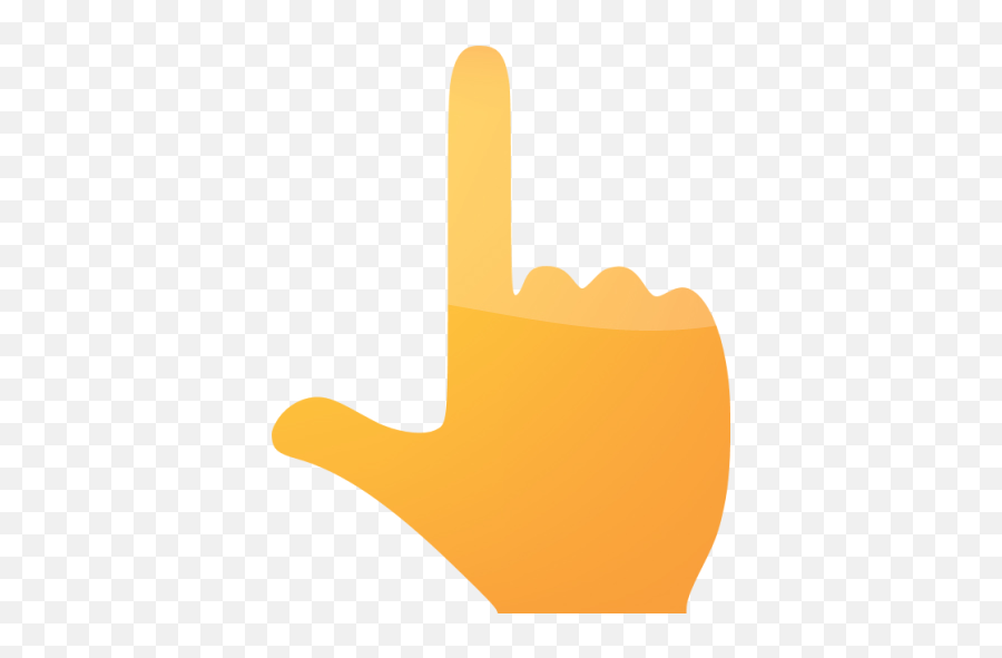 Web 2 Orange 2 Finger And Thumb Icon - Hand Click Icon Gif Emoji,Snapping Fingers Emoticon