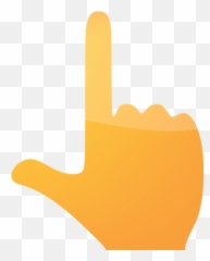 Web 2 Orange 2 Finger And Thumb Icon - Hand Click Icon Gif Emoji,Snapping Fingers Emoticon