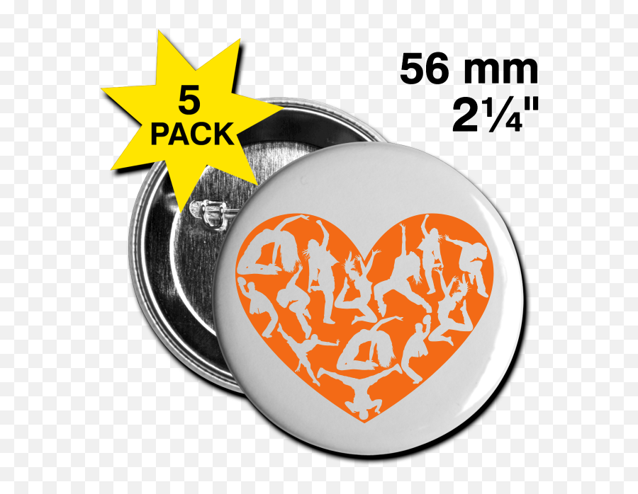 Dance Love - Large Pins Orange Heart Cat Face Cartoon Reboot Guardian Icon Buy Emoji,Catface Emoticon