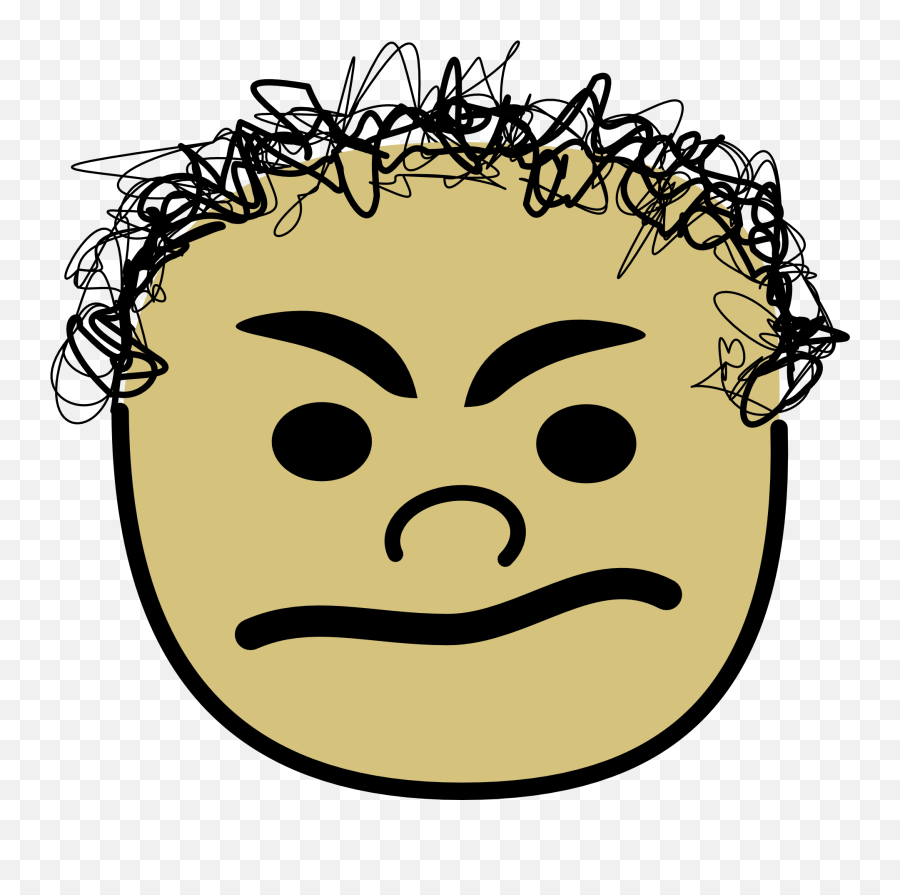Evil Face Drawn By Felt - Tip Pen Free Image Download Happy Head Emoji,Angry Emoticon Comic