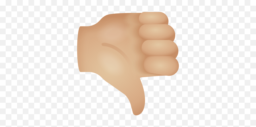 Thumbs Down Medium Light Skin Tone Icon - Fist Emoji,Horns Down Emoji