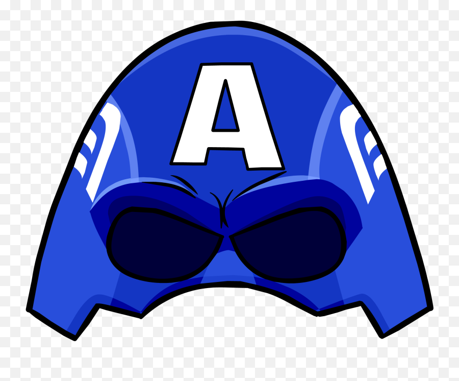Capitan America Club Penguin Clipart - Club Penguin Captain America Helmet Emoji,Club America Emoji