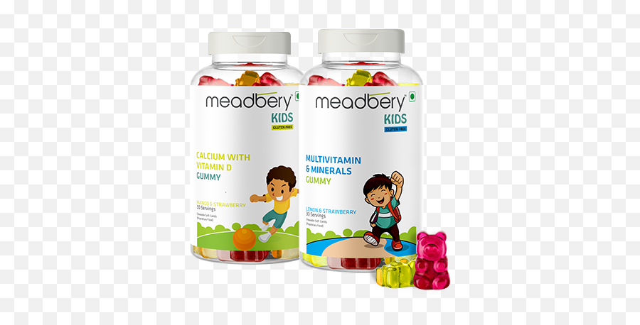 Meadbery Kids Combo Indiau0027s No1 Gummy Vitamins Emoji,Cummies Emoticon