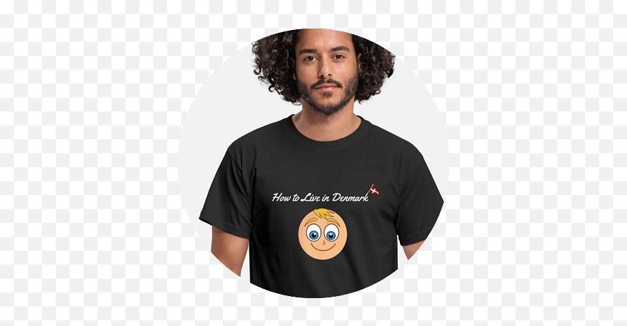 How To Live In Denmark T - Shirts And Merchandise Emoji,Happy Faces Emoticon Sweatshirt