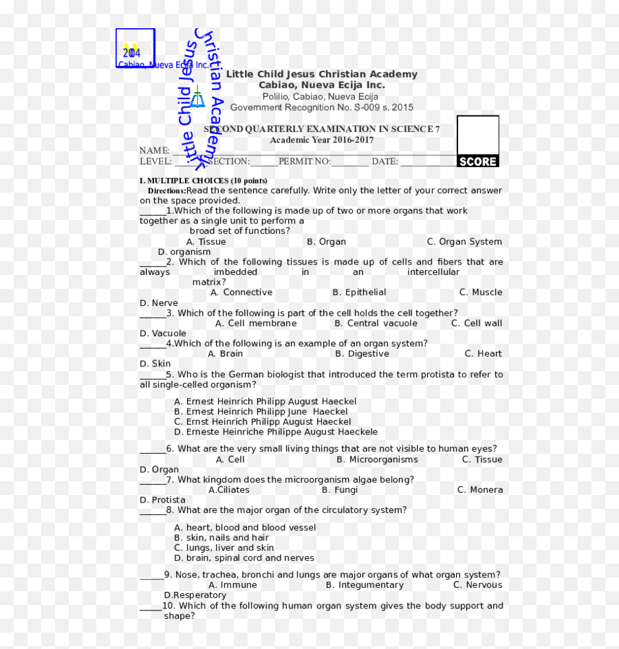 Doc Nd Summary And Quarterly Exam In Science6 And Hekasi Emoji,Emotion Suplay