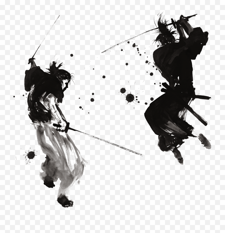 Download Warrior Art Japanese Samurai Ink Painting Drawing Emoji,Japanese Emoticon Congratulations Jpeg