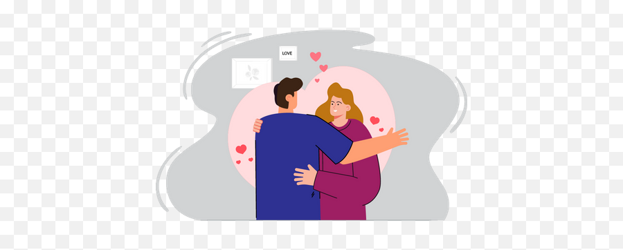 Couple Hug Icon - Download In Glyph Style Emoji,Hug Emoji Android Vs Iphone